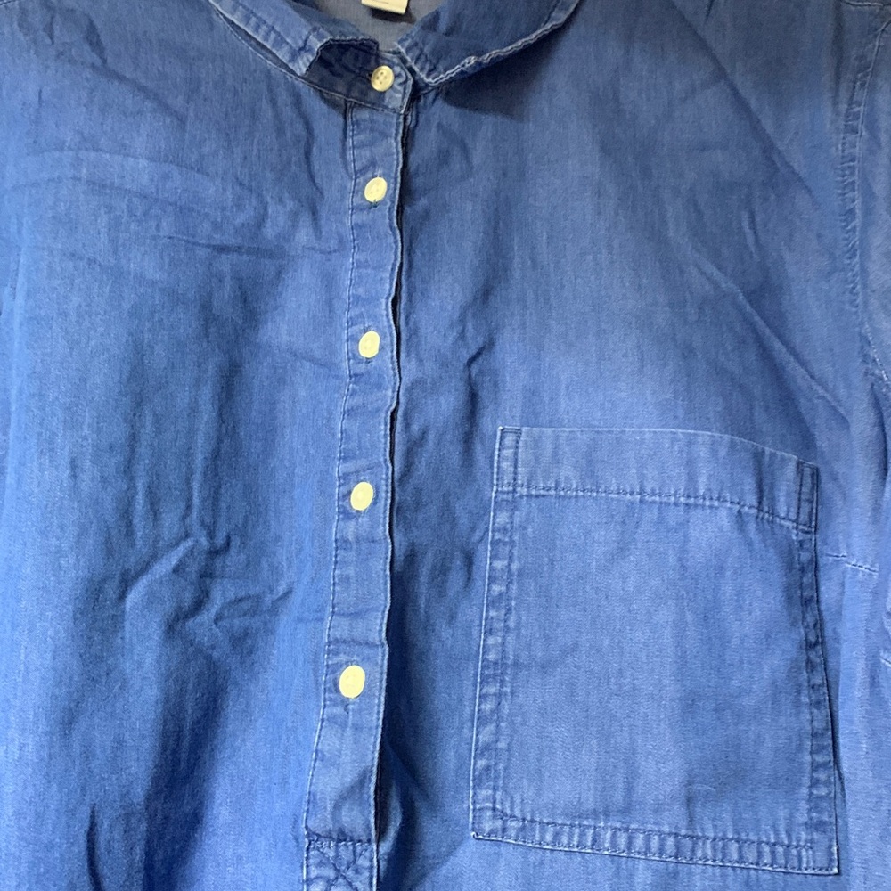 Old Navy Long Sleeve Blue shirt Dress XL - Picture 5 of 10